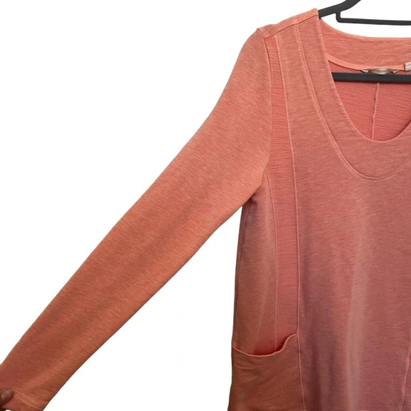 Soft Surroundings Jersey Knit Top Orange Size Medium - Picture 3 of 9